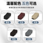 汽车遮阳板眼镜夹车用磁吸式墨镜收纳盒证件票据卡片纳帕纹收纳夹