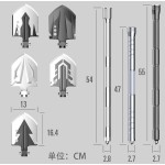 多功能折叠工兵铲 户外露营车载应急工具 可拆多配件战术铲