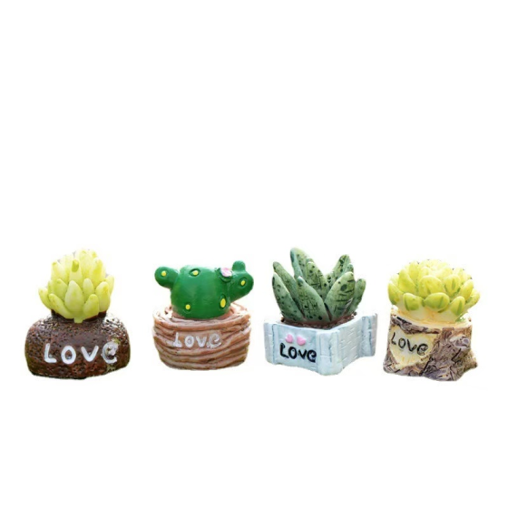 苔藓微景观装饰品小摆件zakka杂货LOVE多肉仿真仙人掌盆栽造景